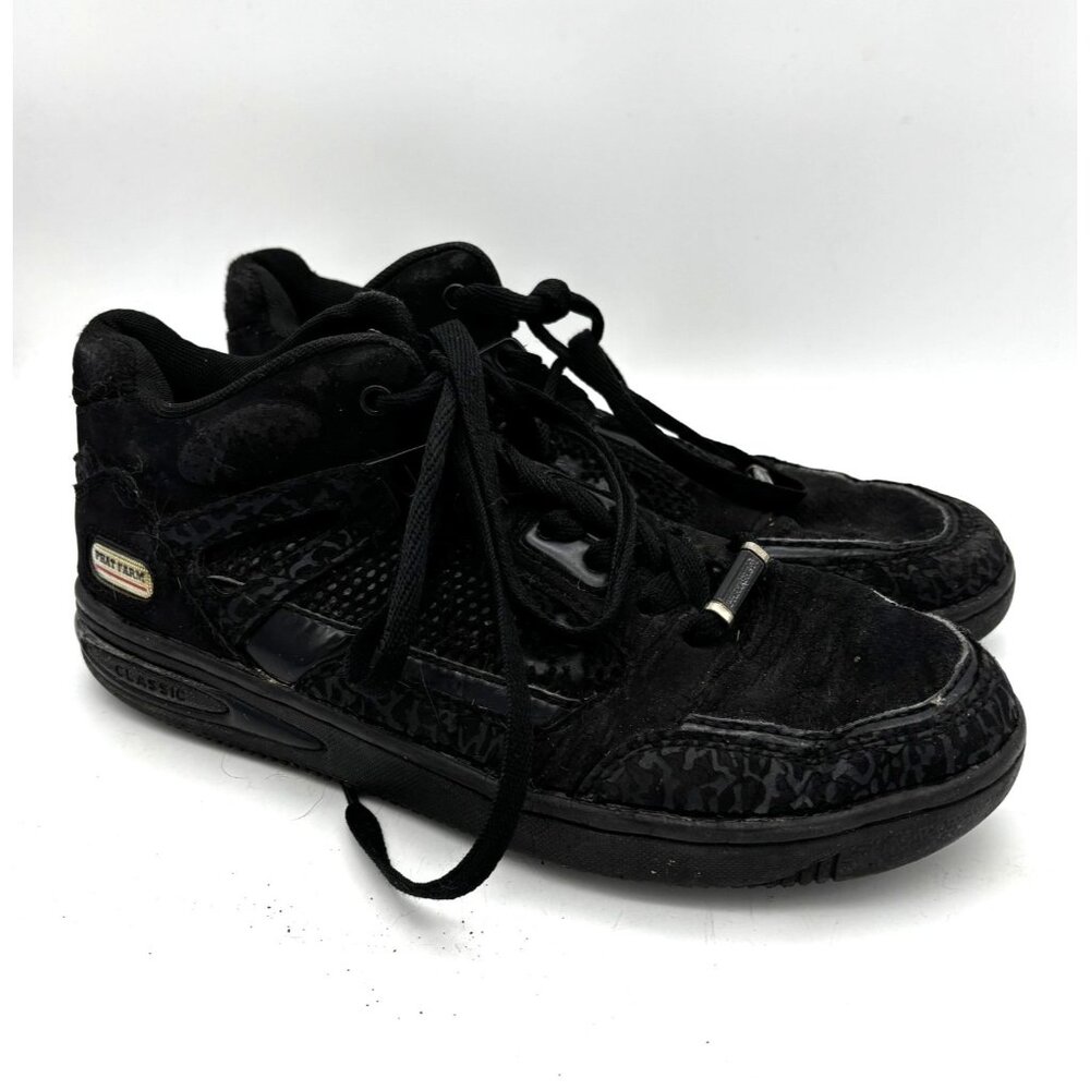 Vintage Phat Farm Black Suede Classic Basketball High Top Sneakers Mens 90s 8.5